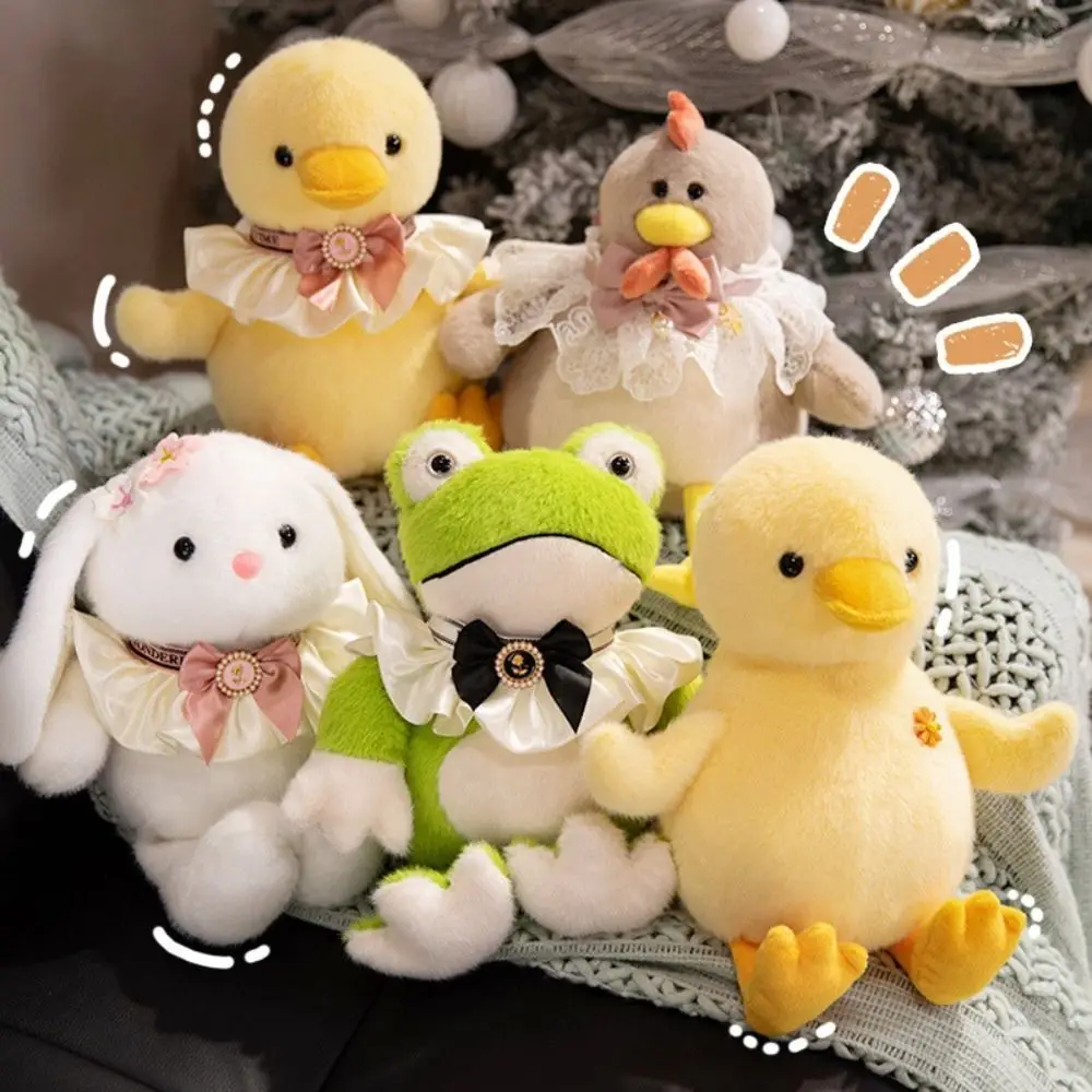 Comforting Sleep Simulation Yellow Chick Toys Soft Collection Hug Animal Stuffed Ins Comfortable Frog Stuffed Home Decor
