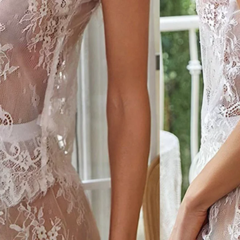 New Casual Lingerie Sexy Lace Camisole Long Skirt Sleepwear Nightgown