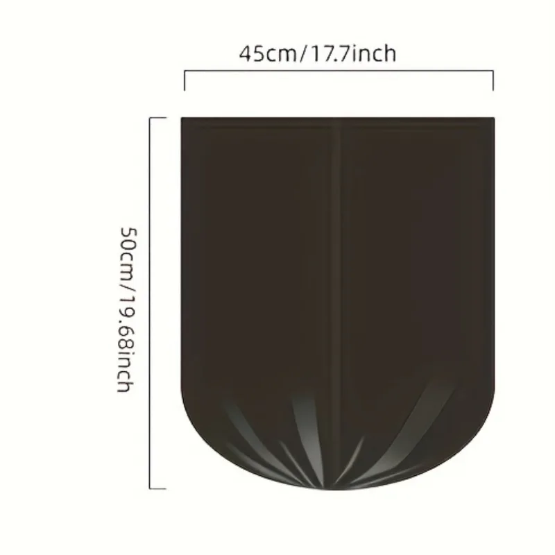 Black Household Disposable Garbage Bag Kitchen Bathroom Storage Garbage Bin Lining Flat Top Cleaning Bag 100PCS/Pack, trash bags,disposable trash bags,garbage bags