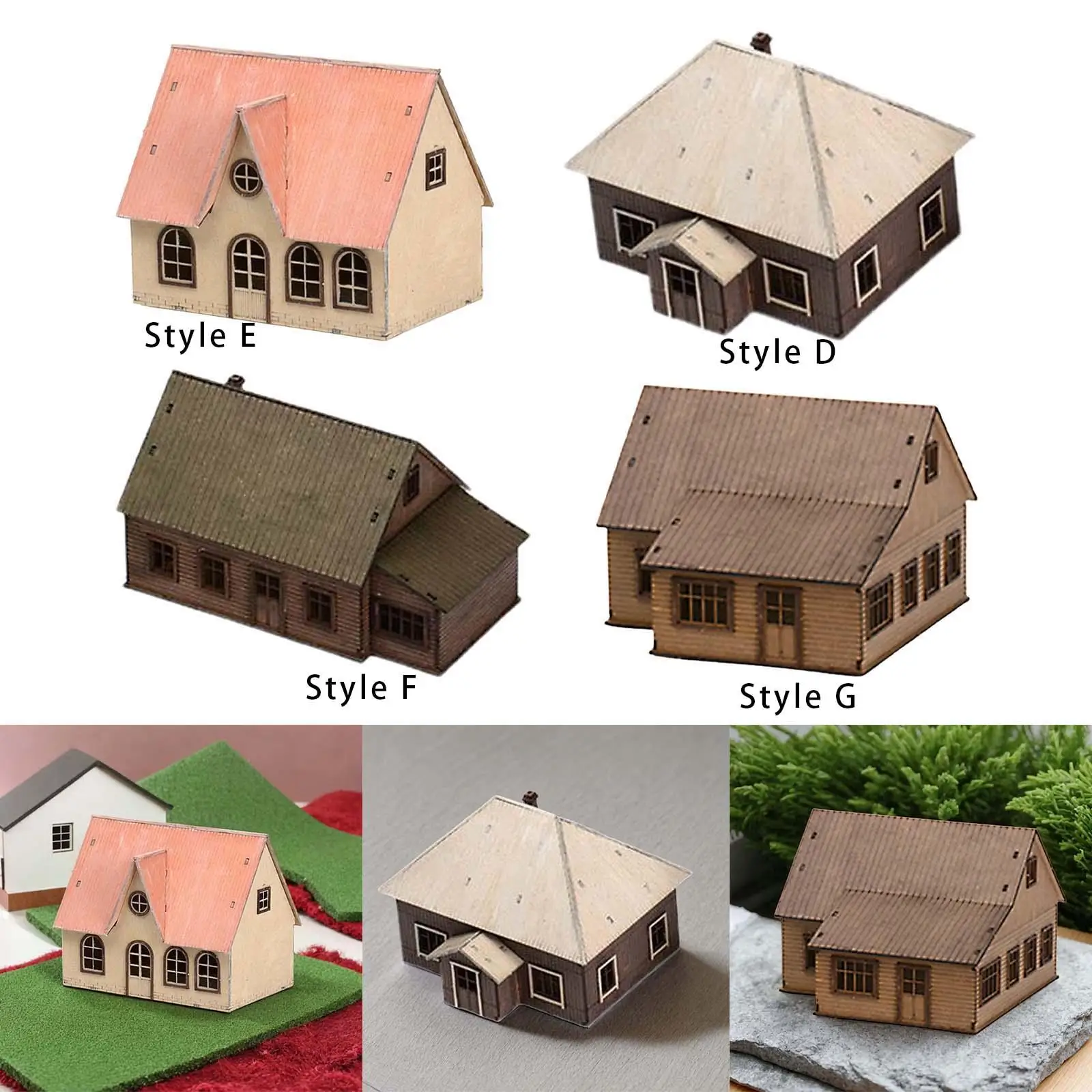 1/72 Cabane en Bois pour Maquette d'Architecture Sand Kit de Modèle  Construction