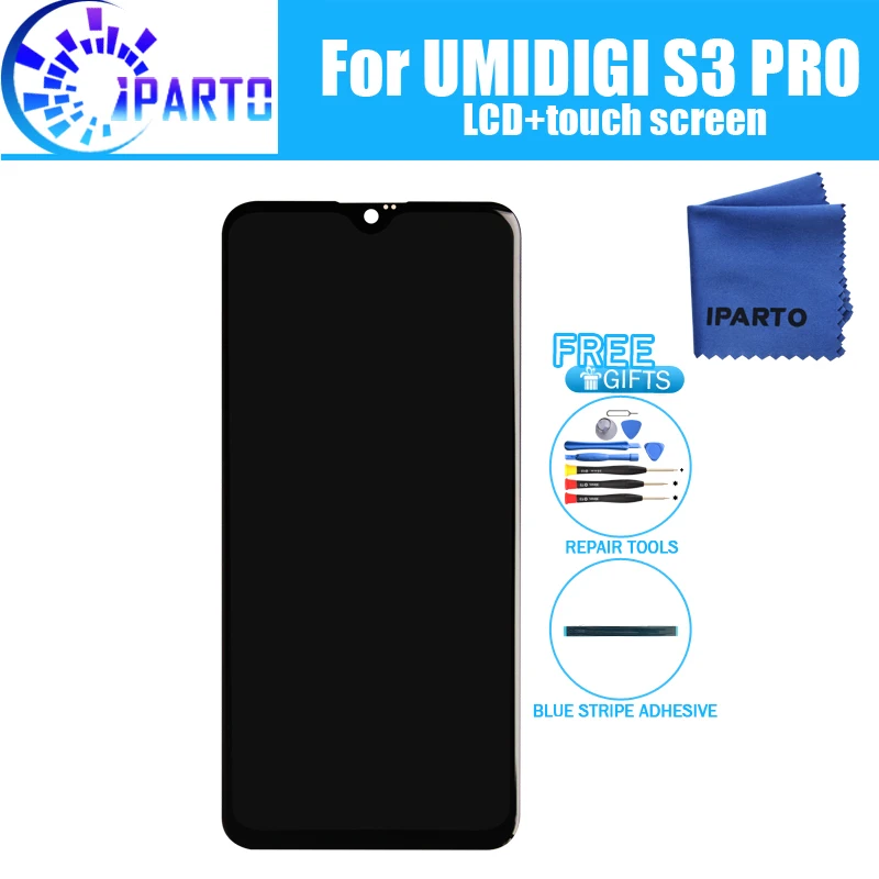 

Дисплей с тачскрином для UMIDIGI S3 PRO, 6,3 дюймов, с рамкой/без рамки