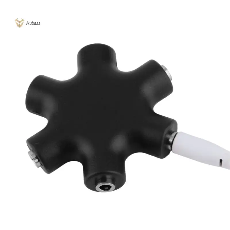 Audio Aux Cable Splitter 1 Maschio A 5 Femmina 3.5Mm Jack Share Adapter 6 In 1 Smart Accessories Port Cuffie Aux Splitter