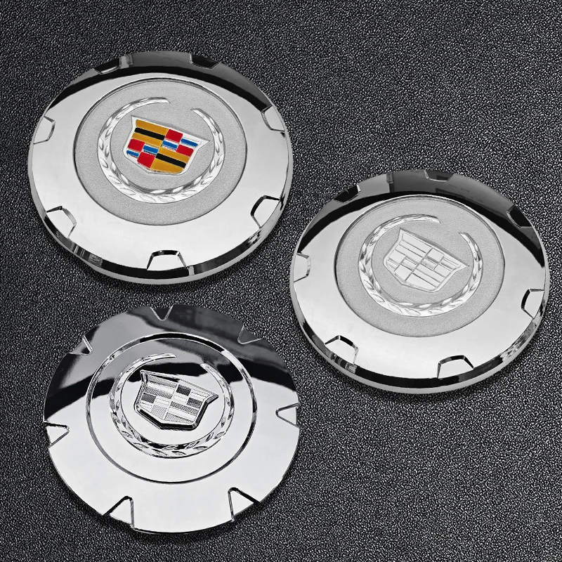 4개 140mm 168mm 200mm 203mm 자동차 휠 센터 엠블럼 허브 로고 배지 캐딜락 에스컬레이드 SRX ATXCTS56 XT456 9596649 액세서리