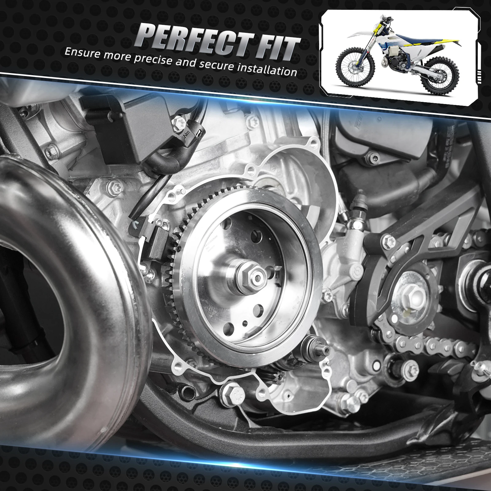 NICECNC Für KTM EXC 300 EXC 250 XCW 300 2024 2025 Schwungradgewicht 7 Unzen 7 Unzen Für Husqvarna TE 300 TE 250 GasGas EC 300 EC 250 – Detail 8
