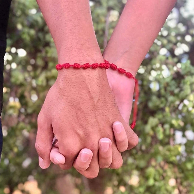 7 Knots Red String Bracelet Protection Evil Eye Good Luck Amulet for Success and Prosperity Couple's Friendship Bracelet 24PCS