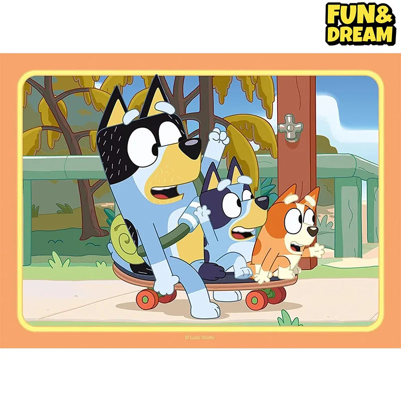 Ravensburger Genuine Bluey Family Cartoon Puzzle Toy 4-In-1 Puzzle Toys For Children Educational Toys Birthday Present 2