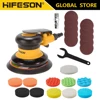 HIFESON Pneumatic  Polisher Air Sander 5'' 125mm Car Paint Care Tool Polishing Random Orbital Palm Machine Wood Working Grinder 1