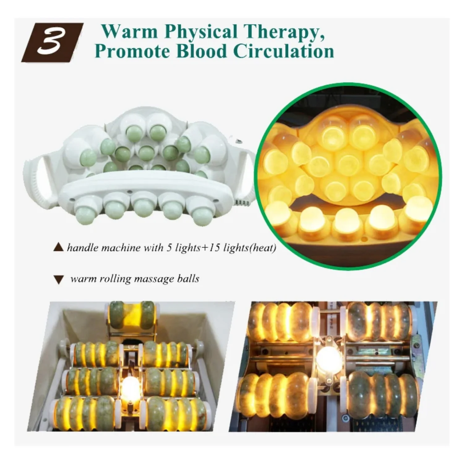 Migun Hot Heated Portable Korea Cheap Nuga Best Warm LCD Automatic Electric Rolling Thermal Jade Stone Massage Bed 4