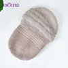 ENJOYFUR Women Winter Hats Warm Fluffy Angora Rabbit Fur Knit Hat Female Fashion Thick Double Layer Casual Bonnet Skull Cap 5