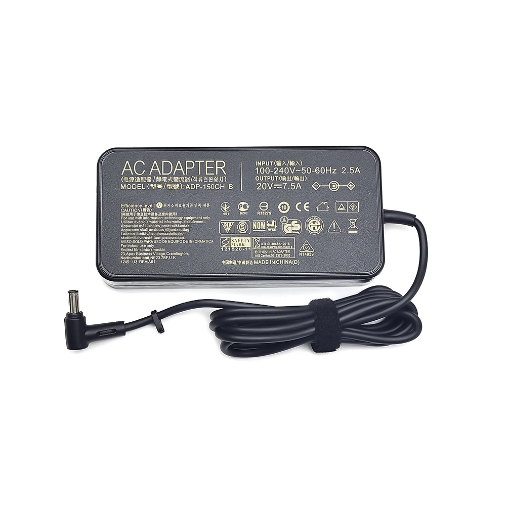 20V 7.5A 노트북 AC 어댑터 충전기 ASUS TUF 게이밍 FA706 FX505 FA506 FX505G FX705GT FX505GE FX505DY FA506IH FX505GM FX505GD용