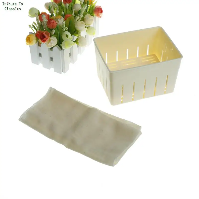DIY Homemade Tofu Press-Maker Mold Box Plastic Soybean Curd Making Machine Kitchen Cooking Tools Set Tofu Mold 1 Set