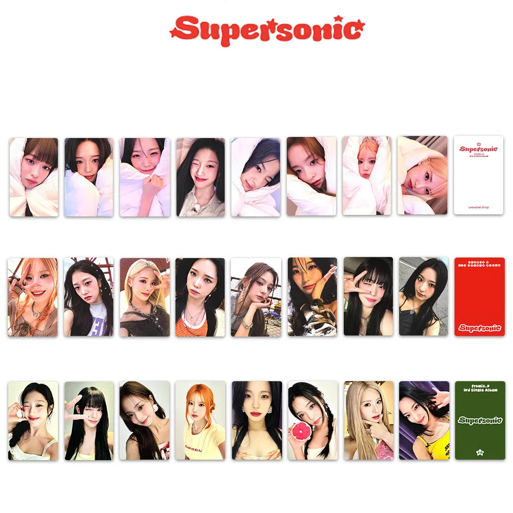 Kpop Idol Fromis_9 Supersonic Album Photocards