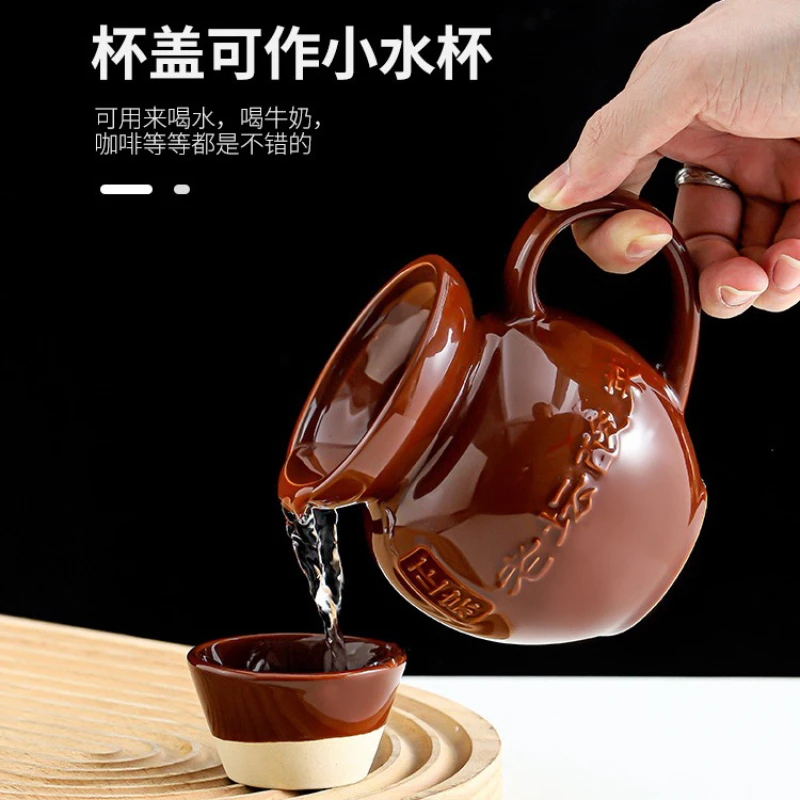 

Креативная кружка Laotan с крышкой, в стиле интернет-знаменитостей, необычная чашка для воды, забавная керамическая чашка, ложка с крышкой, ручной подарок