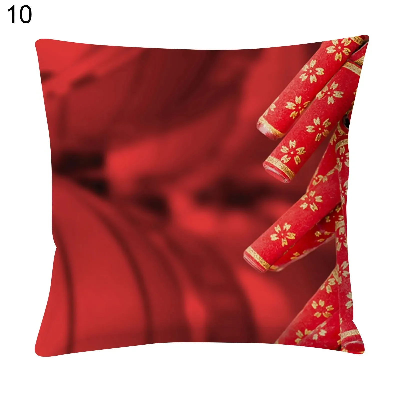 thumbnail image 1 of Funda de almohada estampada con Año Nuevo chino para cama, sofá, funda de cojín, adorno decorativo, 1 of 5