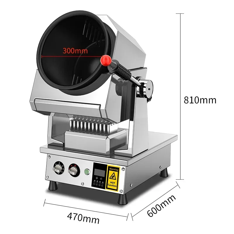 Macchina da cucina automatica wok a gas robot intelligente antiaderente riso fritto ristorante commerciale salta fritta fabbrica di tamburi rotanti - immagine 5