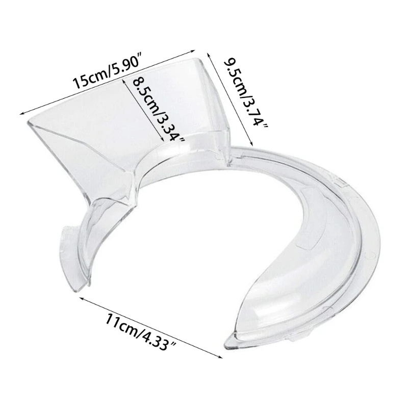 New Mixer Cover Mixer Accessories PCTG Mixing Bowl Lid Replacement Pouring Shield for Home Cooks and Professional Bakers