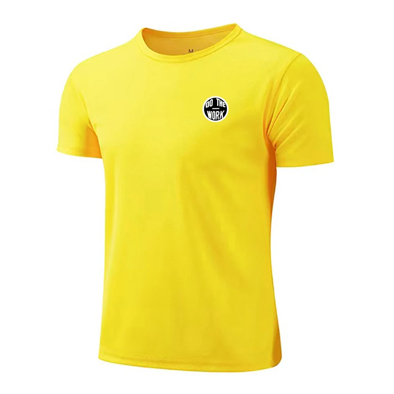 

New Hot Sale Mesh Breathable Summer Men's Cool Casual O-neck Slim Fit Printed Bodybuilding Fitness T-shirt 7 Colors