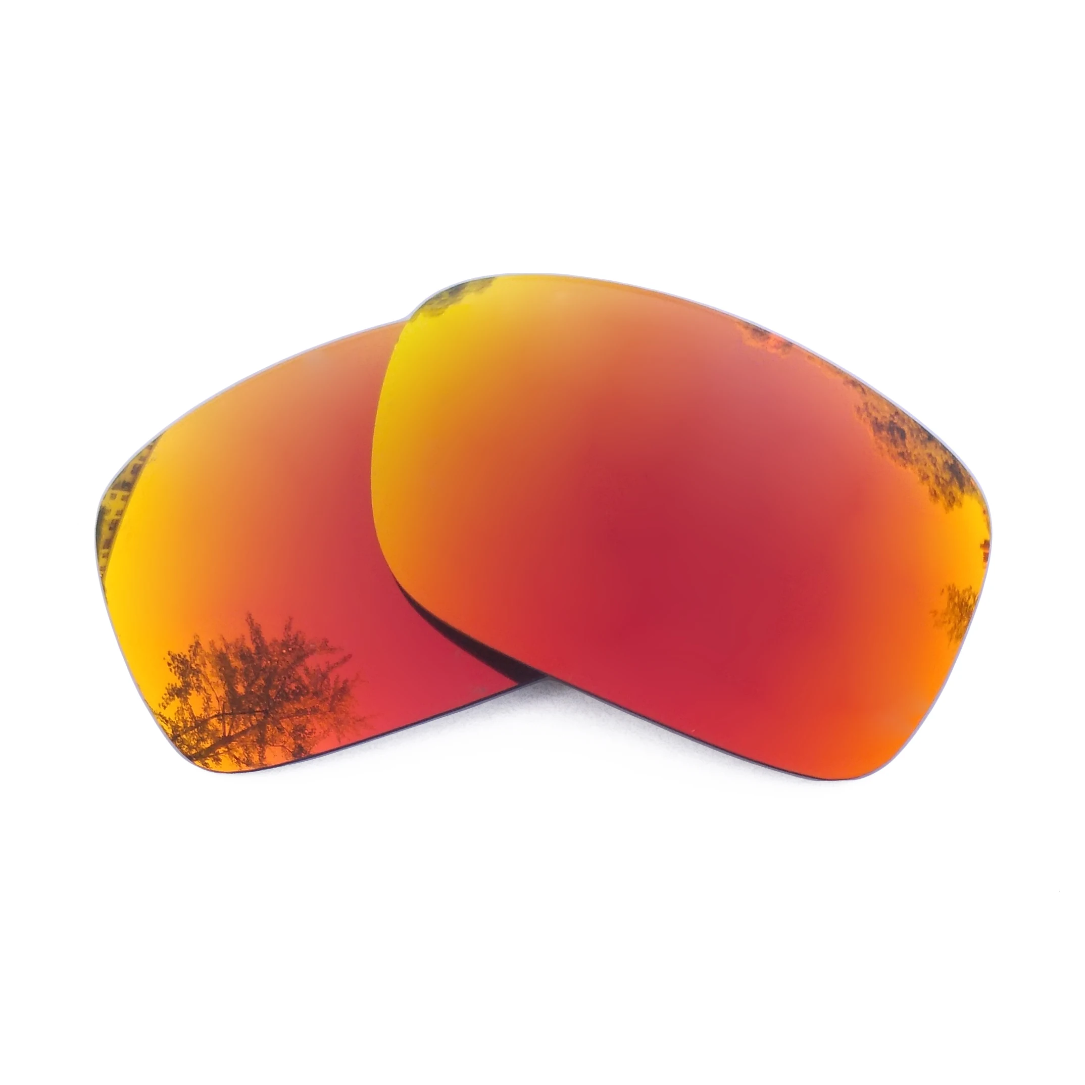 Orange Red Mirrored Polarized Replacement Lenses For Crankshaft