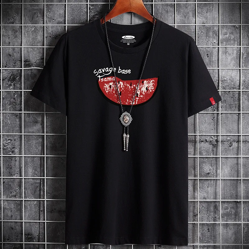 

T Shirt for Men Summer 2022 Anime T-shirt Harajuku Alternative Gothic Clothes Punk Graphic Hip Hop Oversized T Shirt Streetwear