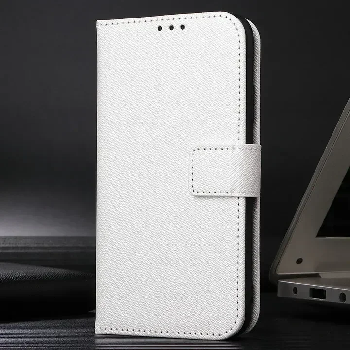 Leather Flip Case with Card Holder and Book Style Closure