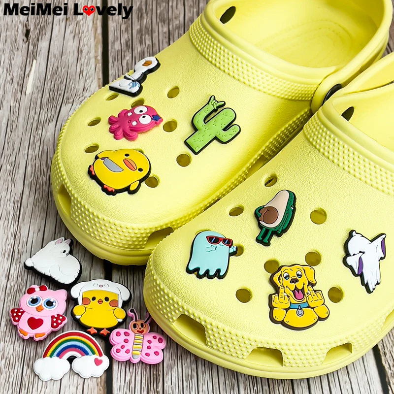 1PCS Lebensmittel Schuhe Charms Kochgeschirr Pan Mixer Schuhe Clips Dekoration Schnalle Eier Burger Donuts Pizzeria Pin Jeans – Detail 2
