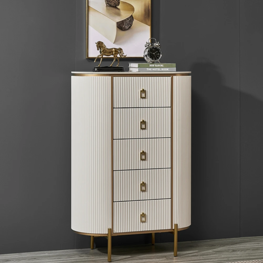 

Mild Luxury Marble Chest of Drawers Magic Simple Series Sideboard Cabinet Living Room