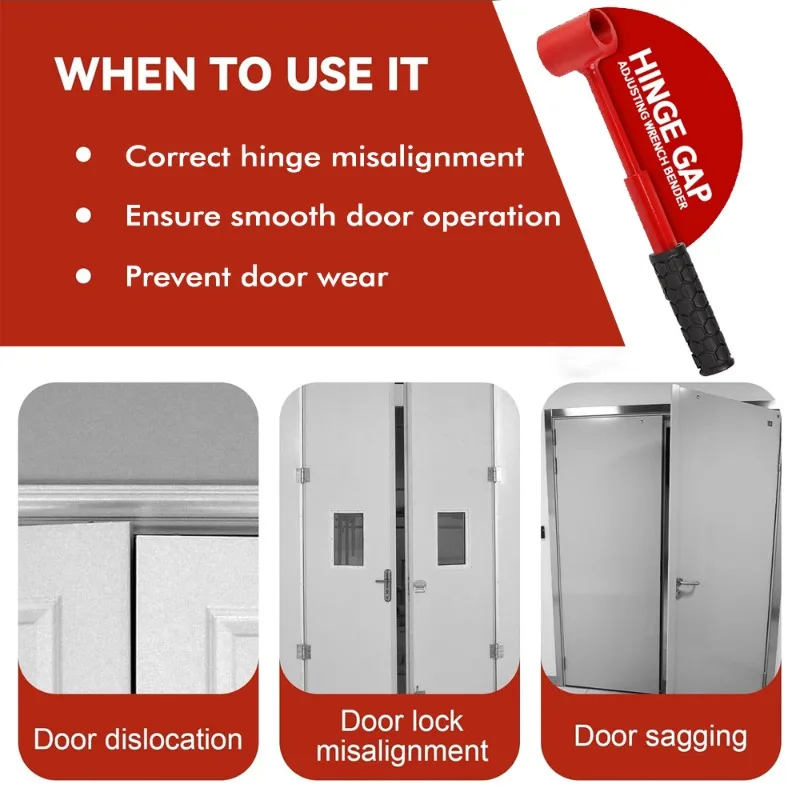 4-in-1 Hinge Gap Adjustment Tool - Heavy-Duty Household Wrench, Multi-Functional Hardware Tool  Practical Repair Accessory