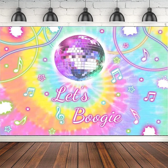 Décorations de fête d'anniversaire à thème Disco, décor de fête de remise  de diplôme, arrière-plan pour stand Photo et séance Photo - AliExpress