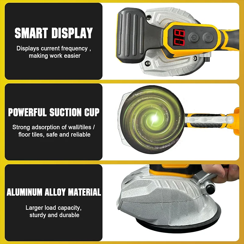 Electric Goddess 8500RPM Electric Tiles Laying Machine Cordless Tiles Laying Device High Loading Vibrating Tool For Dewalt 20V 4