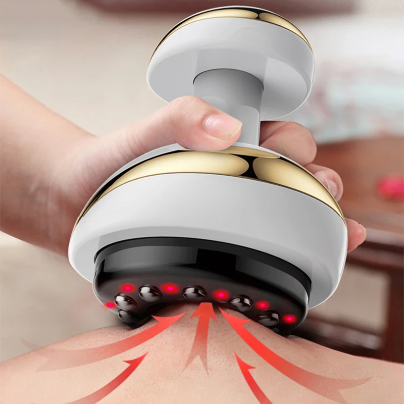 

Electric Guasha Scraping Massage Cupping Body Massager Vacuum Cans Suction Cup Heating Fat Burner Anti-cellulite Massager New