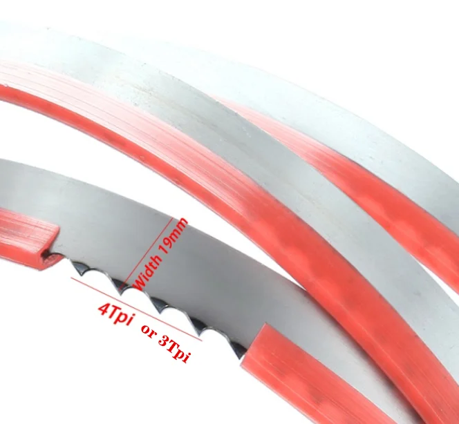thumbnail image 1 of Hojas de sierra de cinta para carne para cortar huesos, pescado congelado, dientes personalizados según pedido, 3 TPI, 1 of 5
