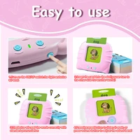 Montessori Education Flash Cards Machine Early Educational Learning English Electronic Audio Book Toy for Children Birthday Gift 2