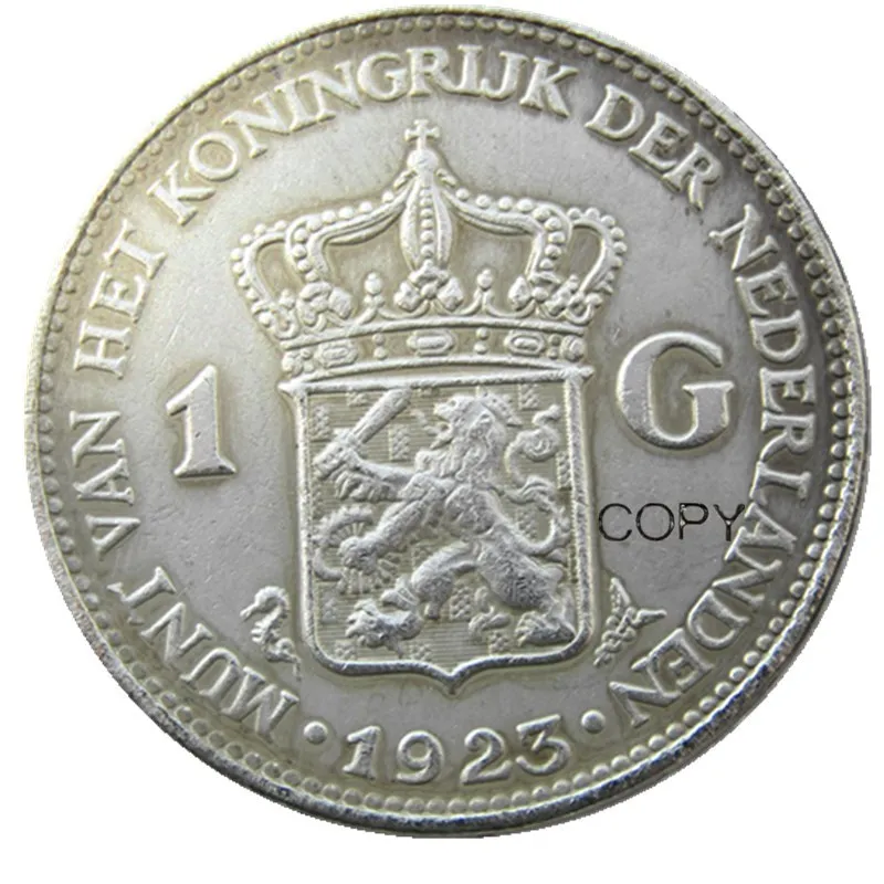 

Нидерланды, 1923 1 Gulden wilhelмин I Посеребренная копия декоративная монета
