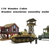 1:72 Southeast Asia Ancient Outdoor Taoyuan Architectural Scene Wooden Cabin Assembly Model Handmade Gift 5
