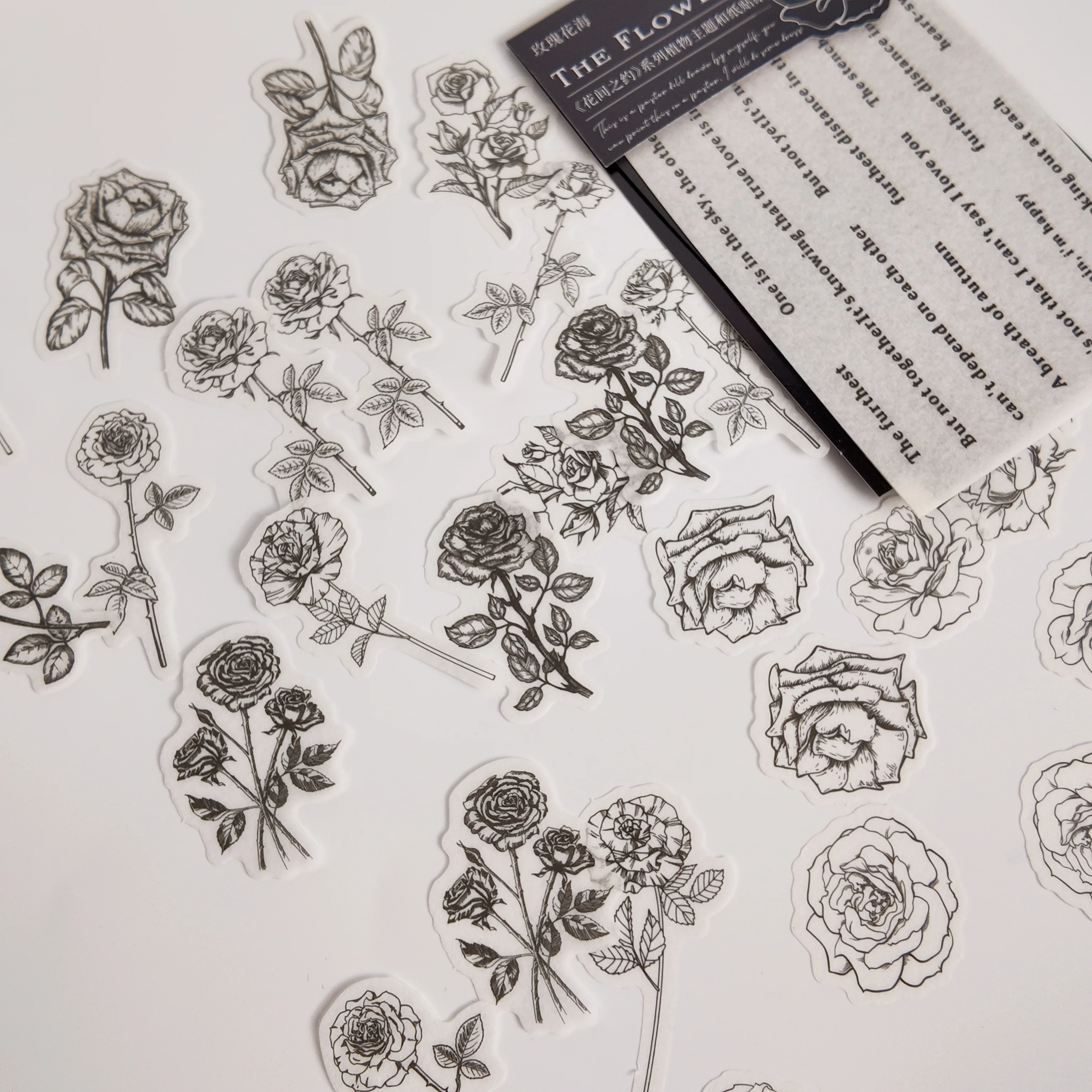 34 Stück/Packung Vintage-Aufkleber, Retro-Blumen, Pilz, Kirche, Etikett für Tagebuch, Scrapbooking, dekoratives Kawaii-Briefpapier – Detail 4
