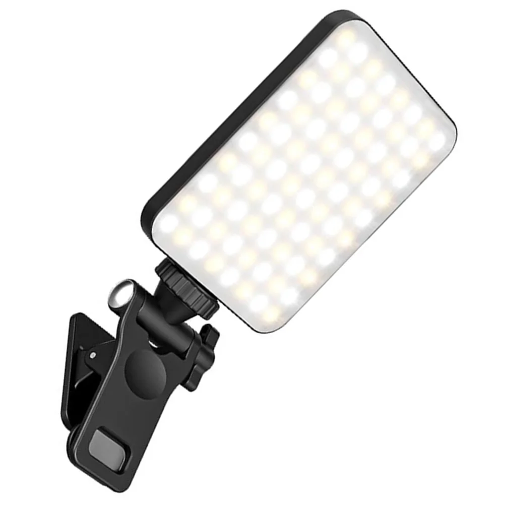 

LED Video Light Clip on Camera Adjustable for Live Streaming Portable Lights Phone Photography Selfie