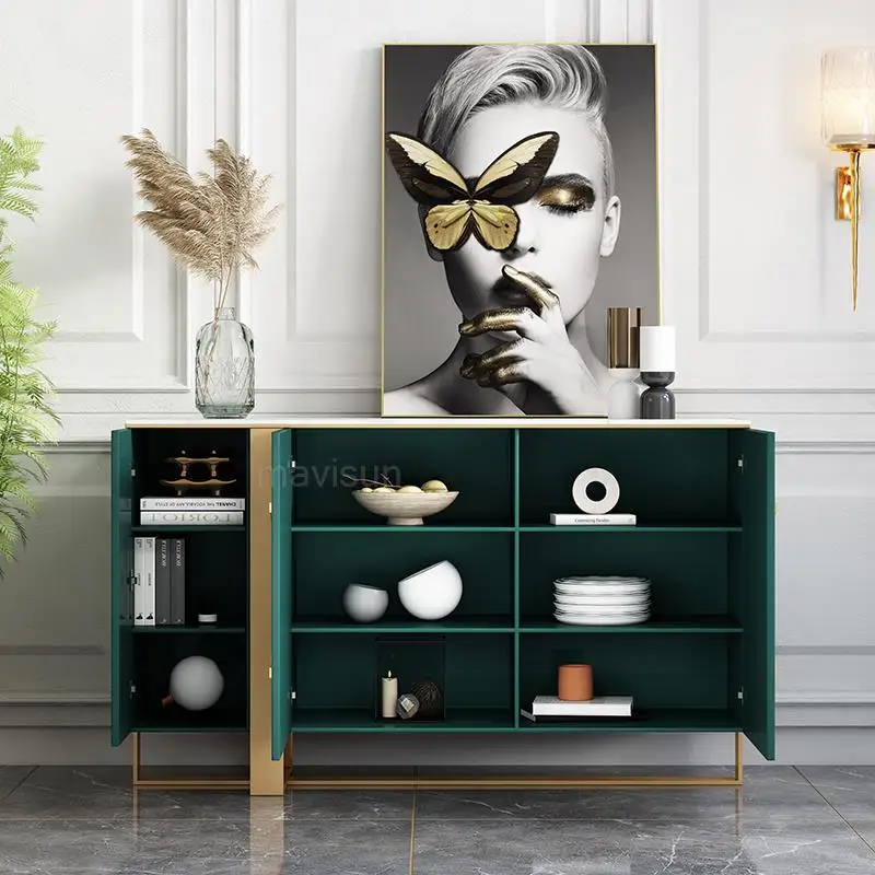 Modern Minimalist Sideboard Kitchen Cabinet Furniture Entrance Hall Display Cabinet Showcases Living Room Slate Entrance