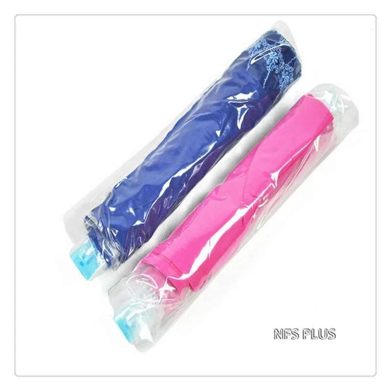 Vacuum Travel Bag Roll Up 35x50CM Plastic Transparent Storage Bag Saving Room Of Your Suitcase Luggage Organizer Compression