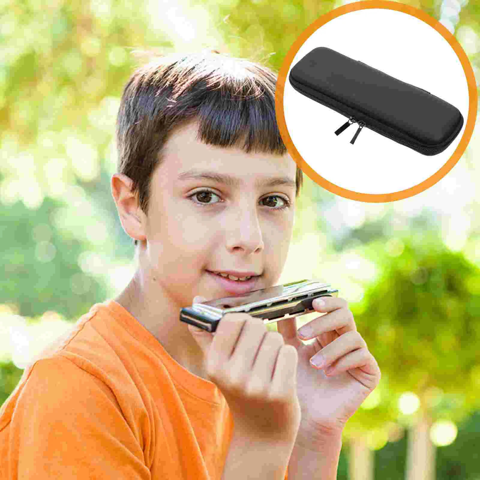 

Oxford Cloth Black Harmonica Zippered Carrying Case Storage Bag For Harmonicas Kongsheng 10-Hole Harmonica Bag Musical Access