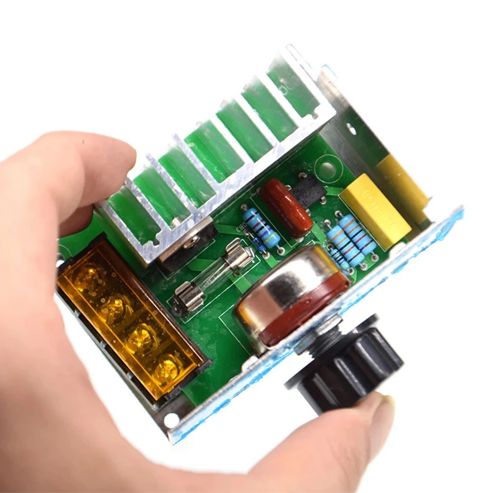 4000W Thyristor Electronic Voltage Regulator Controller with Case AC 220V High Power Speed Controller