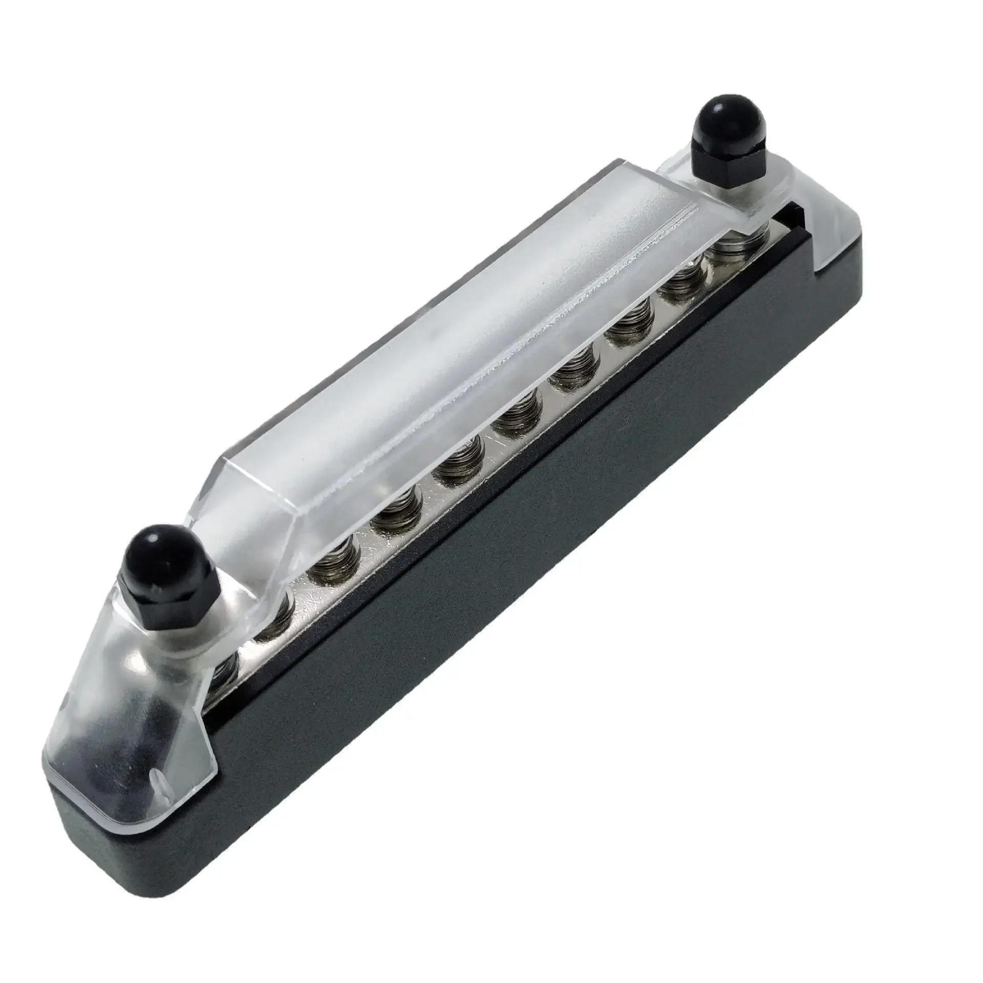 Busbar Single Row Straight Row Block Con Copertura 10 Vie 2 + 8 M6 Corrente 250A Per Rv Yacht