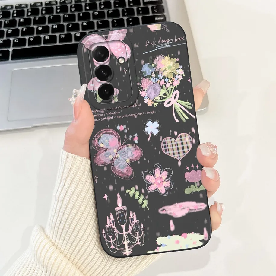 Floral Shockproof Soft Bumper Phone Case - Flower Design Cover