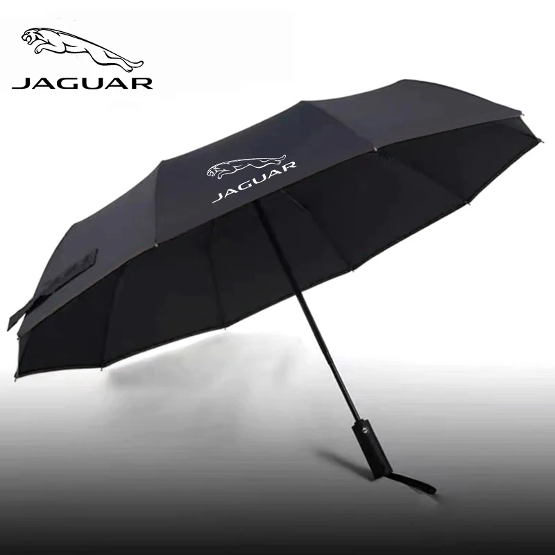 Car Automatic Folding Windproof Sunshade Umbrella For Jaguar E-PACE F-PACE F-TYPE I-PACE XE XF XK XJR XJ XEL XFL XKR Accessories