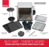 6000 Platinum Series Oven, Digital Display, 12-Pound Capacity, Auto Shutoff, Includes Rotisserie Spit, Multi-Purpose Basket 6