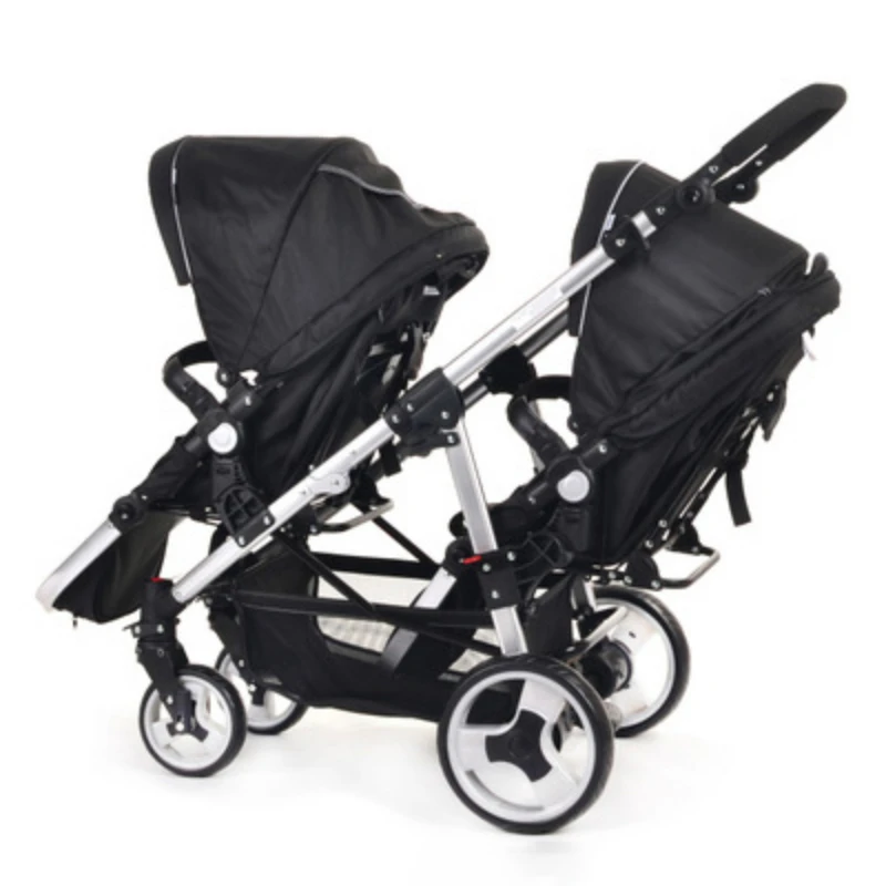 Twin Stroller Foldable Stroller High View Sit or Lie Down Double Multifunction Trolley Baby Products Strollers Trolleys