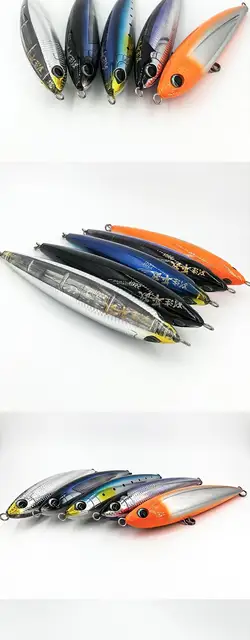 Japan Orignal Ocea Pencil hard Fishing Bait Floating lure 114g 220mm  OT-220F for GT Sea jiger Bait - AliExpress