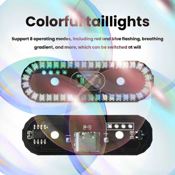 Modulo di Controllo LED con 8 Modalità di Illuminazione, Luci Colorate a LED, Luci di Marcia, Effetto Sfumato e Lampeggiante