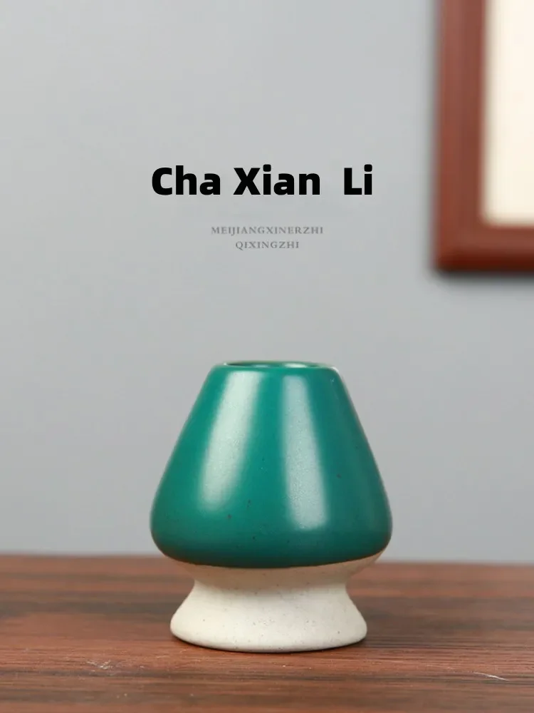 Description Picture 2 of itemCeramic Matcha Green Tea Chasen Holder Stand Bowl Bamboo Whisk Grinder Brushes Tea Tools Holder Tea Accessories Teaware