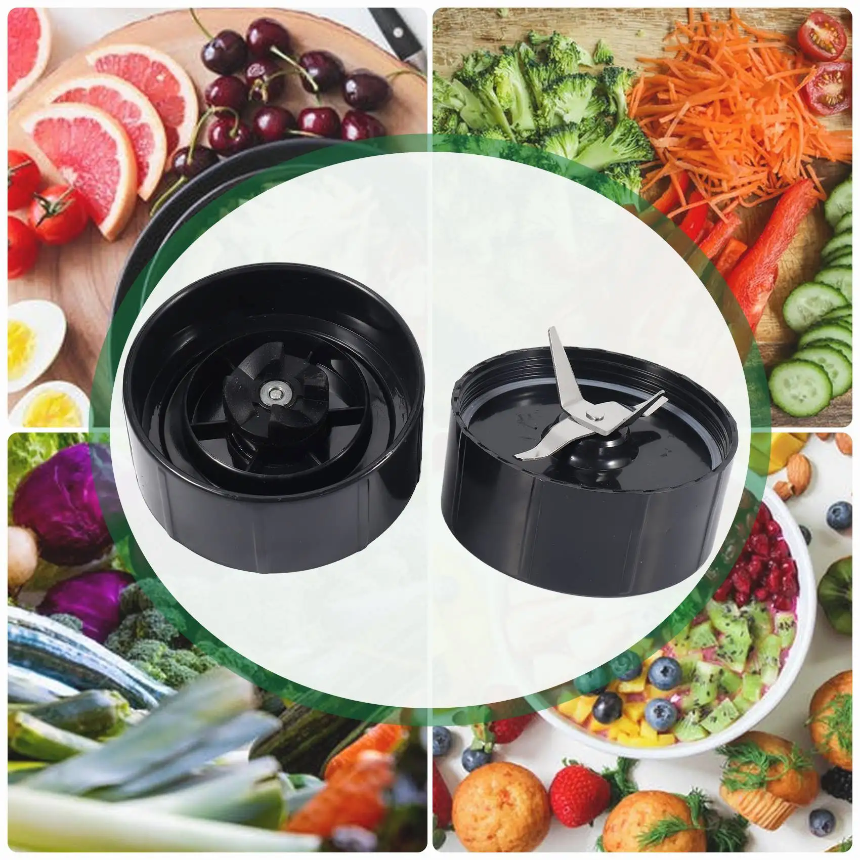 Two Pack of Cross Blades a Spare Replacement Part for Magic Blender MB1001 Model, Juicer and Mixer HOT