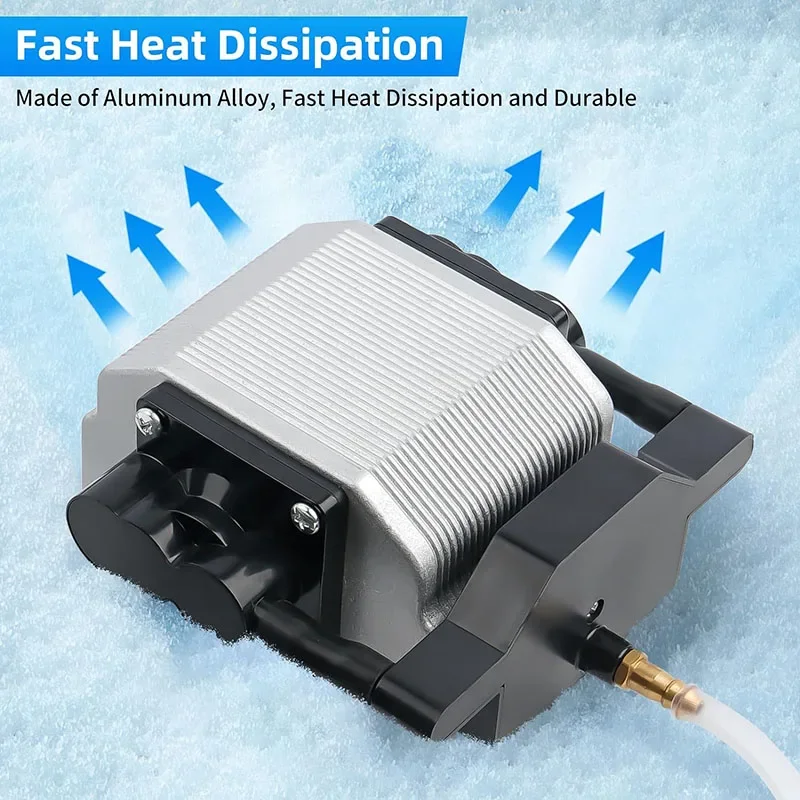 110V 220V 30L/Min 16W Laser Air Assist Pump Air Compressor Laser Engraving Machine Adjustable Speed Low Noise Upgraded Nozzle laser air assist pump